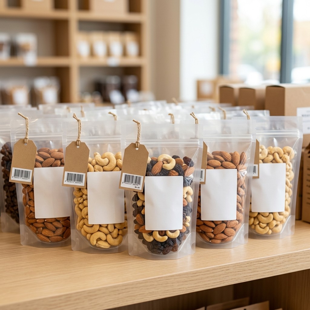 Retail dry fruit labeling