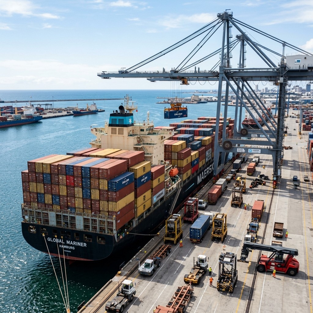 Sea freight and container shipment