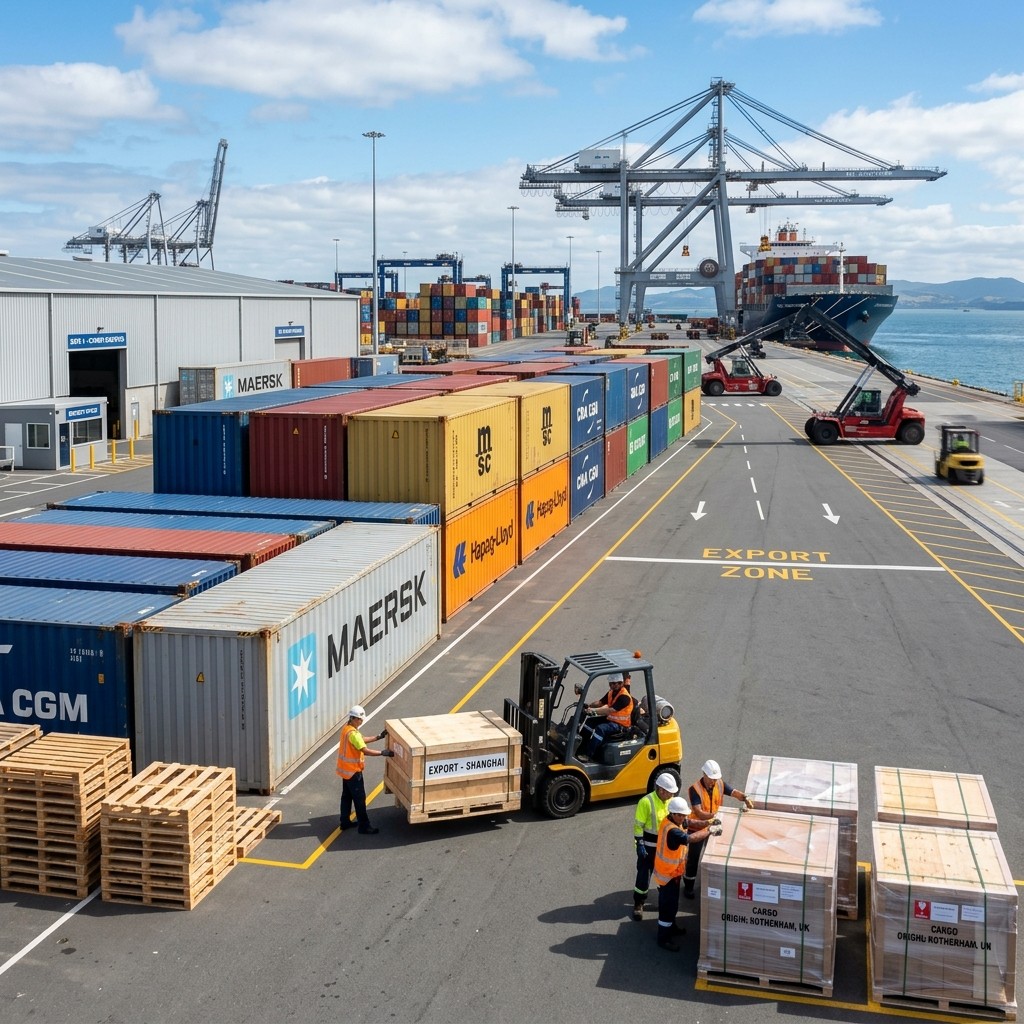 Container dispatch preparation